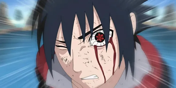 Sasuke usando  Amaterasu