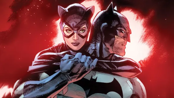 Batman e Mulher Gato em HQ Batman/Superman: World's Finest #50
